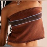 Free People  Beach Tube Top Kelly Sweater Striped Knit Size XS Photo 0