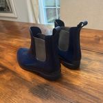Ralph Lauren Women's Rainboots Navy Blue Short Chelsea Style Size 8 Photo 1