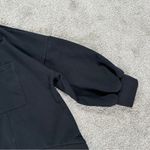 Nap Women’s Loungewear Terry Cropped Boxy Sweatshirt Mock Neck in Black L Size L Photo 6