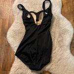 Azul One Piece Tummy Control Swimsuit Womens 10‎ Black Girl Leg Black Modest Photo 7