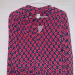 Gap Women's Shamrock Clover Pattern Tie Neck long Sleeve Mini Dress size 8 Photo 4