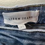 RISEN Women's High Rise Crossover Straight Leg Blue Medium Wash Stretch Sz 31x29 Photo 7