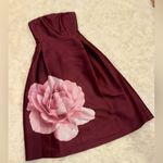 Sachin + Babi Shay Strapless Floral-Print Mikado Midi Dress sz 4 Photo 5