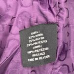 Guess  Womens Vintage Double Breasted Purple Plaid Jacket Button Wool Blend Large Photo 4