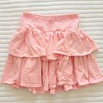 Aerie  light pink ruffle mini skirt size small Photo 0