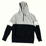 Little Bipsy Gray Black & White Quarter Zip Hoodie Sweatshirt Size M Photo 0