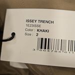 Ba&sh 💕💕 Issey Trench Coat ~ Khaki Green Size 2 = US 6 Medium NWT Photo 14