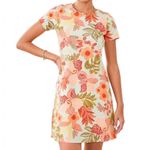 Spartina 449 NEW Tahlia Jersey Dress in Callawassie Flowers Seafoam XS Photo 1