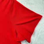 Tommy Hilfiger Red Ringer Tee with Navy & White Logo Star Cap Sleeves Slim Fit Photo 3