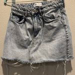 ZARA Light Blue Denim Mini Skirt Photo 2