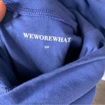 We Wore What We‎ Wore What high rise slit hem fold over blue leggings size small Photo 3