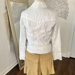 Diane Von Furstenberg  Elegant Preppy Coquette White Cotton Wrap Blouse 6 / S Photo 1