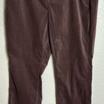 Nic Zoe Womens Size 34 Velvet Straight Leg Ankle Pant Chai Purple Career NEW Photo 0