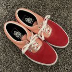Vans Never Worn Coral and Pink Canvas and Suede Fabric Low Top Women’s Shoes Photo 0