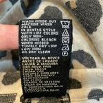 Premise  Tunic Top M Leopard Print Shark‎ Bite Hem 3/4 Sleeve Scoop Neck Photo 8