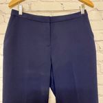 Susan Graver Women’s City Stretch Zip Front Pants Size 6 Petite Navy NWT FLAW Photo 1