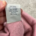 New Lord and Taylor Angora Wool Pink and Brown Stripe Knit Winter Cap Beanie Photo 6