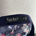 Ralph Lauren Lauren  Floral Midi Skirt 6 Petite Navy Photo 5