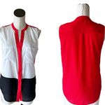 Ivanka Trump NWOT  COLOR-BLOCK BUTTON DOWN SHIRT Photo 2