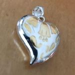 Heart Pendant Reversible Valentine Wedding Bells Photo 3