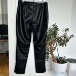 Avec Les Filles  Black Vegan Leather Straight Leg Pants Photo 3