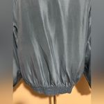 EUC FUDA International Blue 100 % silk bomber jacket size medium Photo 7