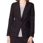 Armani Exchange Textured Stripe Blazer Black Size 2 Photo 13