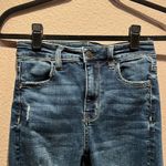 American Eagle  Super Stretch Super High Rise Jeggings Size 0 Regular Distressed Photo 3