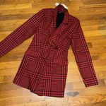 ZARA red Houndstooth romper Photo 1