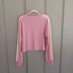 Wildfox NWT  Homestead Stripes Sweatshirt Orchid Smoke Size Small Oversized Photo 3