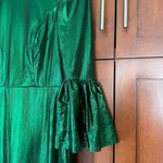 Pomander Place Emerald Crinkle Lurex Lillith Dress Maxi Green Size Small NEW Photo 5