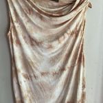 Enza Costa One Shoulder Tie Dye Jersey Dress Tan Photo 8