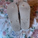 Michael Kors  Gold and Cream Flip Flops Photo 3