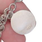 Sterling Silver W/ 26 Charms- chain link boho charm bracelet Photo 5