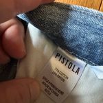 Pistola  Distressed Wide Leg Crop Jeans Womens 27 Blue Photo 2