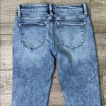 Petra 153 Button Up Low Rise Stretch Acid Wash Flared Jeans Blue Size undefined Photo 3