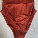 Robin Piccone  ANGELA V PLUNGE ONE PIECE, Size 2, Spice Color, $186 Photo 5