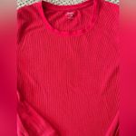 Old Navy Women’s Waffle Cotton Shirt in Red Size L Photo 1