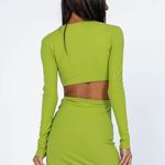 Princess Polly NWT - SIZE 8 Green open back long sleeve dress Photo 1