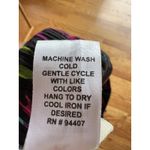 TravelSmith Swing Maxi Skirt Crinkle Cotton Tiered Peasant Colorful Boho Sz PL Black Photo 9