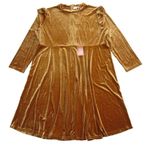 NWT Ivy City Co La La Lady in Gold Stretch Velvet Fit & Flare Dress 5X Photo 1