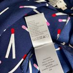 Molly Bracken  Navy Side-Tie Accent Matchstick Shell Top Photo 4