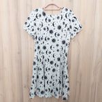 Hot Topic  Womens Dress Size XL White Black Celestial Y2K Witchy Milkmaid Photo 4