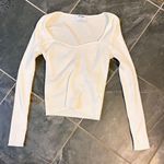 White Long Sleeve Top Size XS Photo 0