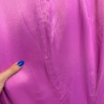 ZARA NWT Satin Midi Dress Sz Medium Draped Corset Waist Lilac Pink Shimmer Photo 13