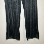 Juicy Couture black velvet velour loungewear pants women’s size large Photo 2