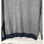 Joseph Wool Blend Crew Neck Long Sleeve Sweatshirt Gray Black Size 36 Photo 2