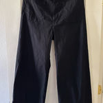 Anthropologie  The Colette Linen Blend Crop Wide-Leg Pants by Maeve Black 32 Photo 0