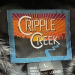 Leather Rhinestone Vest Size L Photo 5