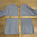 Tibi  Women’s Blue White Striped Cotton Bell Sleeve Top Size S Photo 3